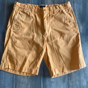 Yellow J Crew Flat Shorts